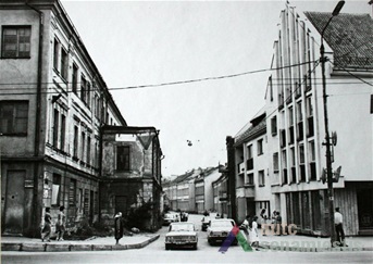 Pastatas iki rekonstrukcijos. A. Dubliausko nuotr., 1983 m., iš asmeninio A. Dumbliausko rinkinio.
