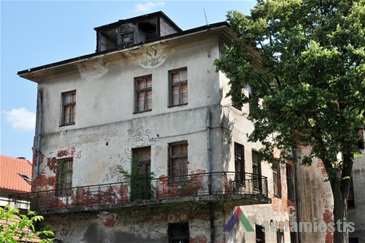 Galinio fasado balkonas. 2013 m., V. Petrulio nuotr.