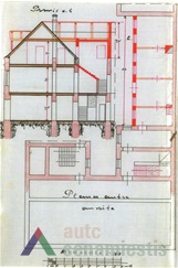 II a. planas ir pjūvis 1922 m., KAA, f. 218, ap.1, b. 66