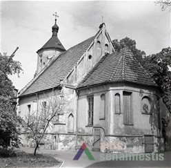 St. Gertruda church in soviet times. Author and date of phot. unknown, KTU ASI archive, S-006.