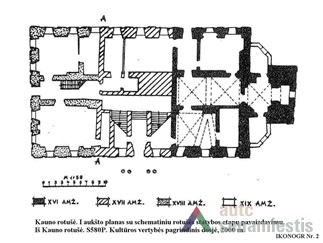Ground floor plan, from archive of Department of Cultural Heritage.