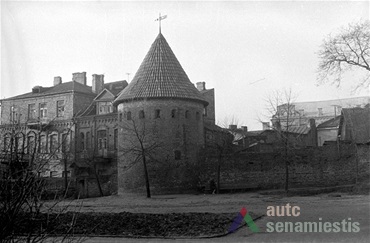 Kaunas defence wall. Date and autor of photo unknown, from Lithuanian central state archive, photodocuments department.
