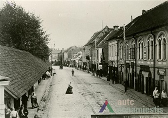 Vilnius str., c. 1900. From A. Miškinis collection, photocopy from KTU ASI archive.