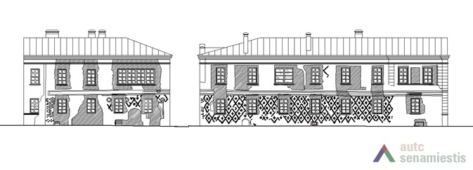 Architectural researches. Scheme by G. Prikockis, from personal archive of G. Prikockis.